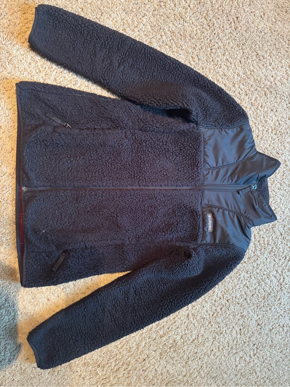 Columbia Black Full Zip Fleece Jacket